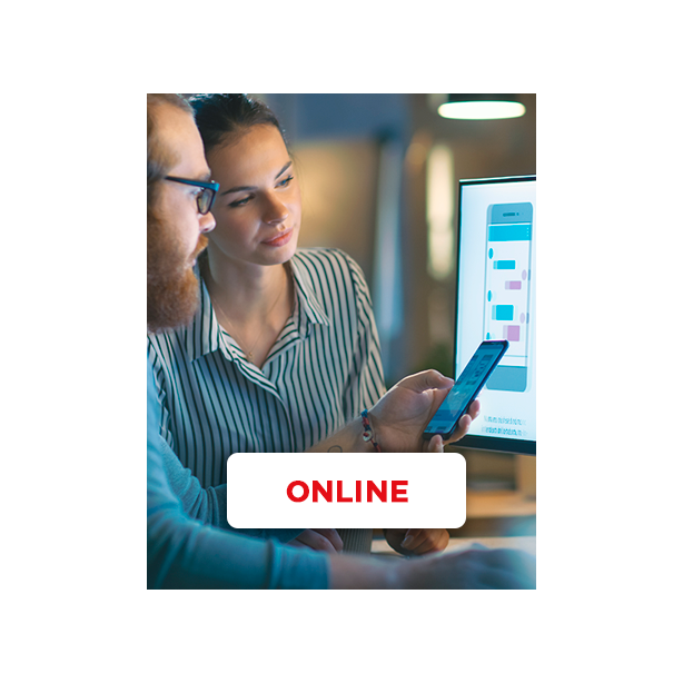 Vitrine do curso marketing digital presencial da Microlins - Vertical